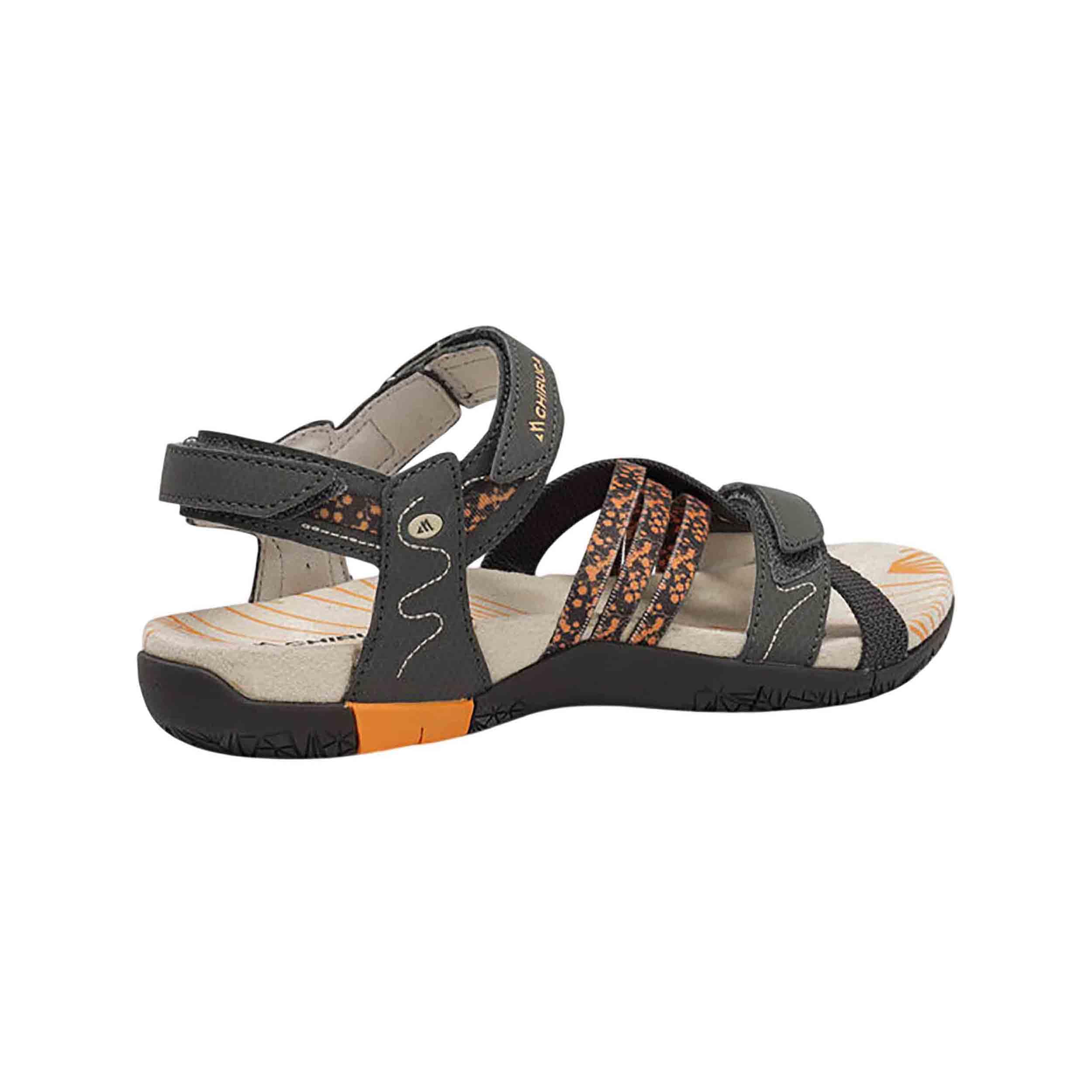 CHIRUCA - Sandalia deportiva, tiras cruzadas estampadas, textil, cierre adhesivo y suela de goma, para: Mujer