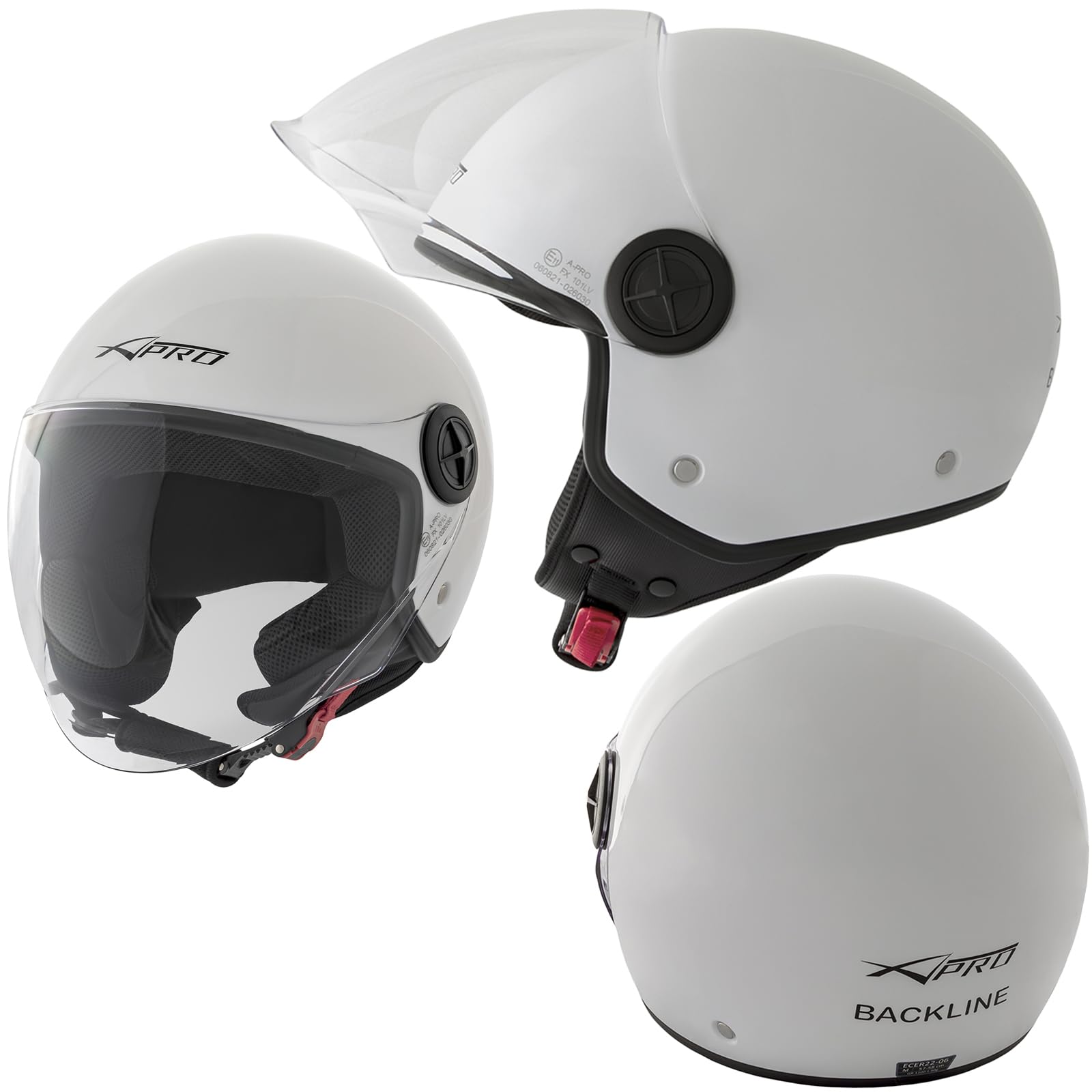 Jet Casco Moto Scooter Quad ECE 22 Visera Pantalla SonicMoto