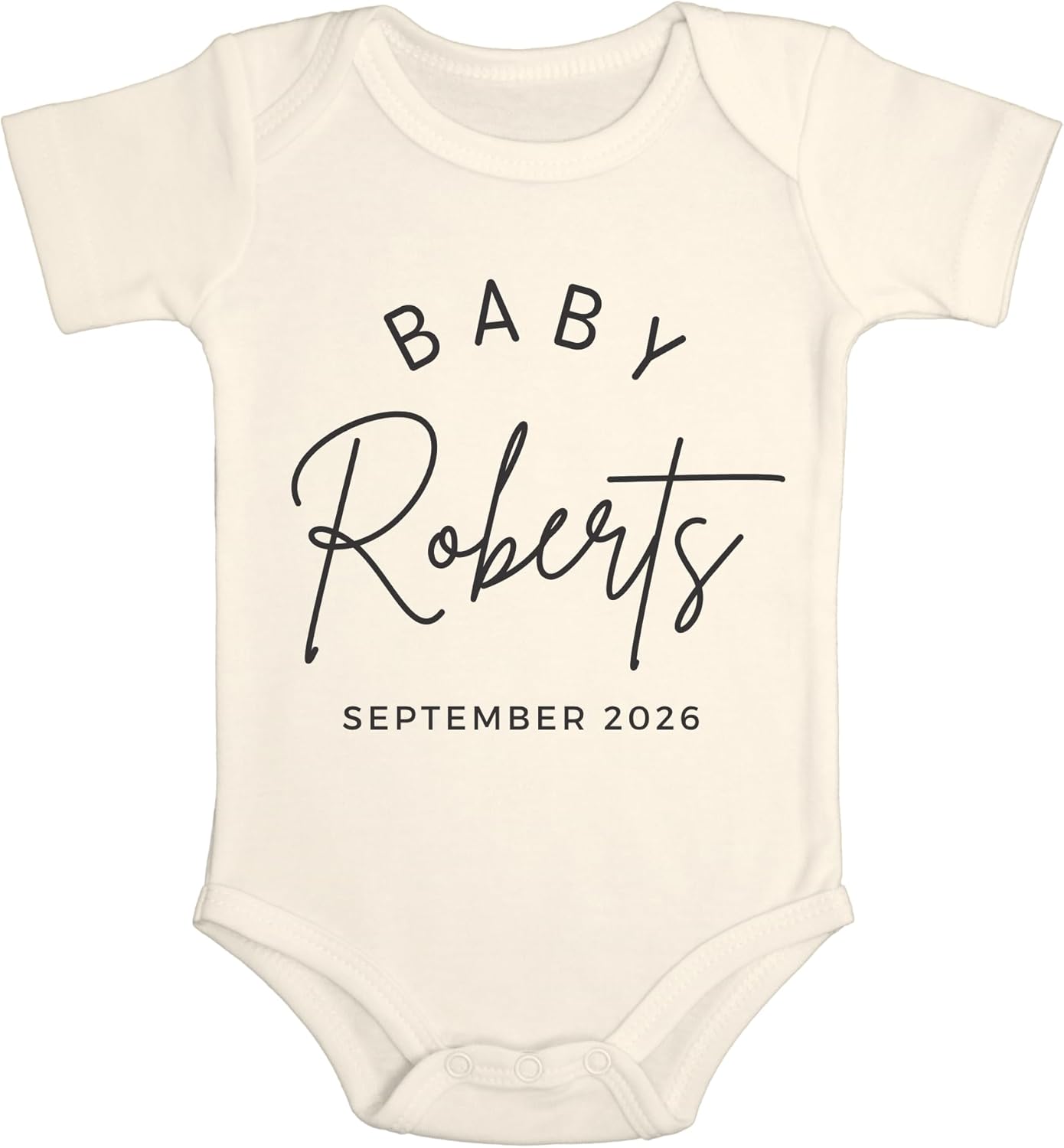 Custom Baby Pregnancy Announcement Bodysuit