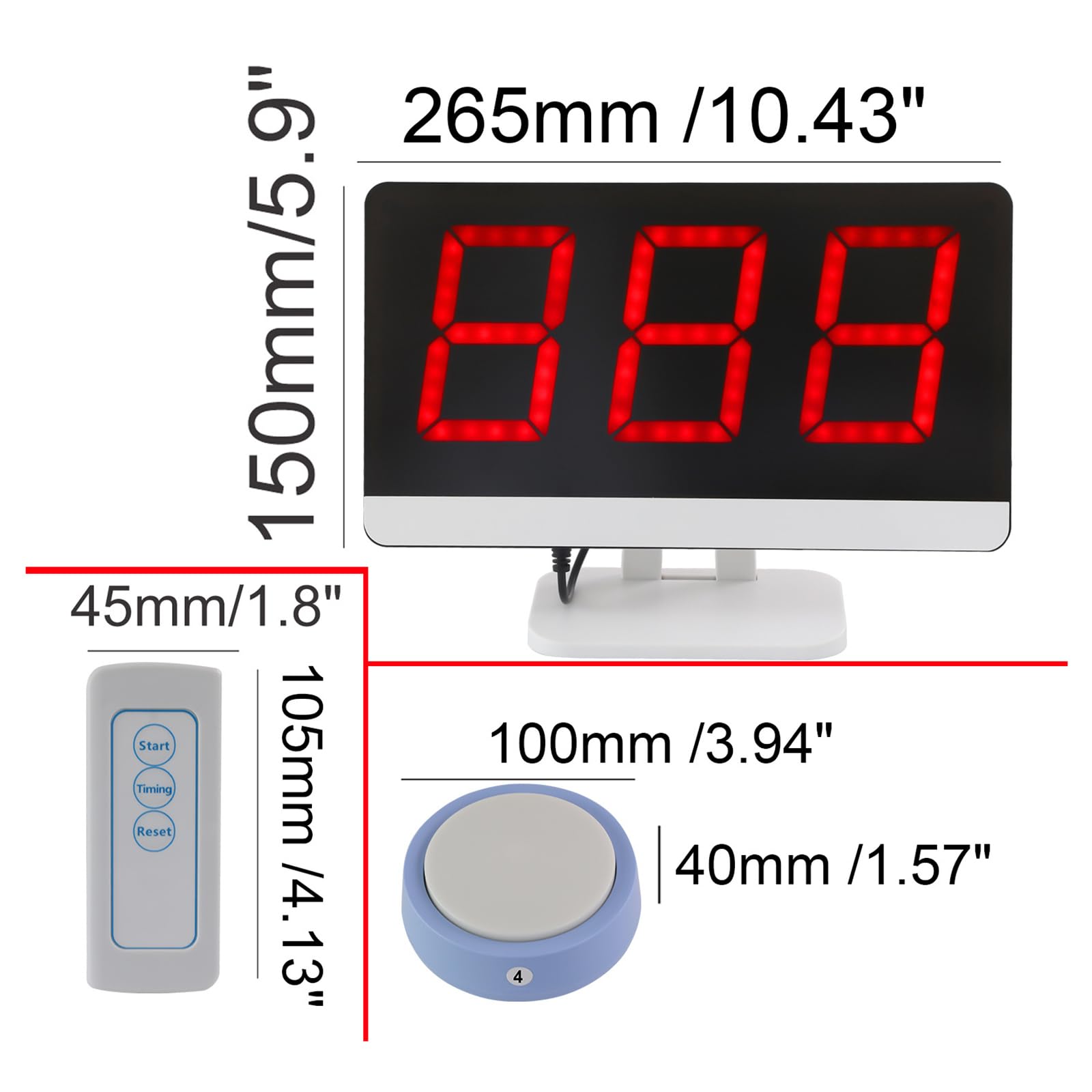 Sistema wireless a quiz con 10 cicalini e monitor, risposta multi-modalità per spettacoli di gioco, concorsi scolastici e quiz per feste