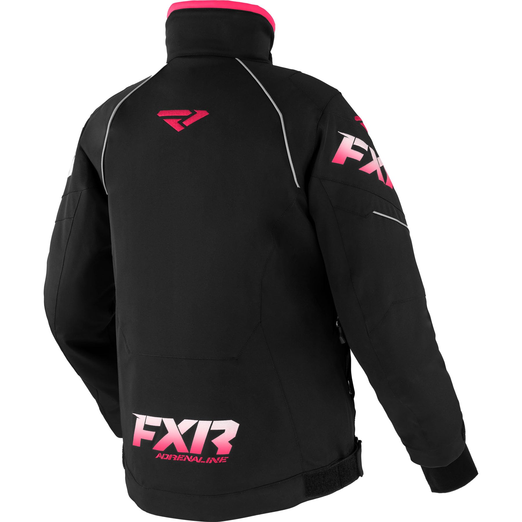 FXR Women's Adrenaline Snowmobile Jacket 2025 (Black/Fuchsia Fade - 2)