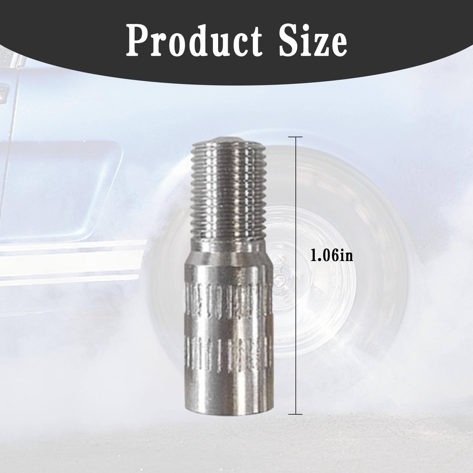 TENGEE Przedłużenie wentylu samochodowego, przedłużka wentylu samochodowego, adapter przedłużający wentyl samochodowy, 27 mm, przedłużenie wentylu samochodowego, przedłużenie zaworu do opon, do