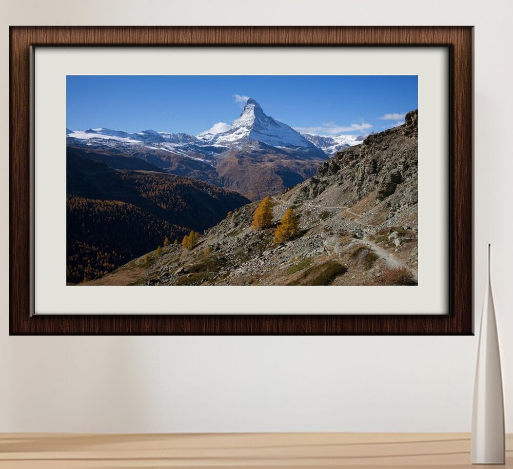 JVERFJVERF - JZZI29972 Switzerland Mountains Zermatt Alps| Self-Adhesive Painting | Frameless