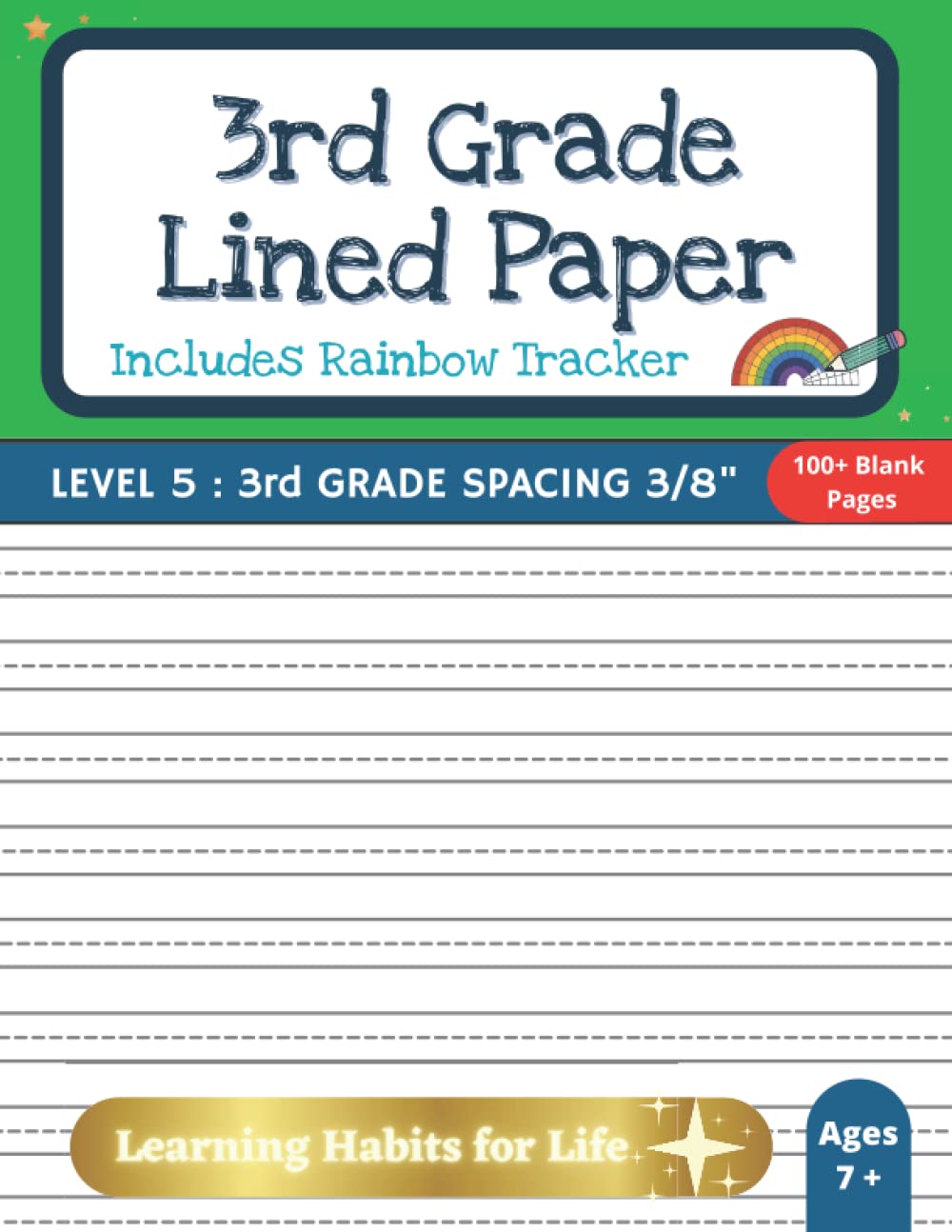 3rd-grade-lined-paper-includes-rainbow-tracker-learning-habits-for-life-100-blank-pages-for-writing-practice-me-busy-9798781715527-amazon-com-books for 3 Lined Paper Free Printable 3rd Grade Lined Paper (Includes Rainbow Tracker): Learning Habits for Life : 100+ Blank Pages for writing practice: Me, Busy: 9798781715527: Amazon.com: Books for 3 Lined Paper Free Printable