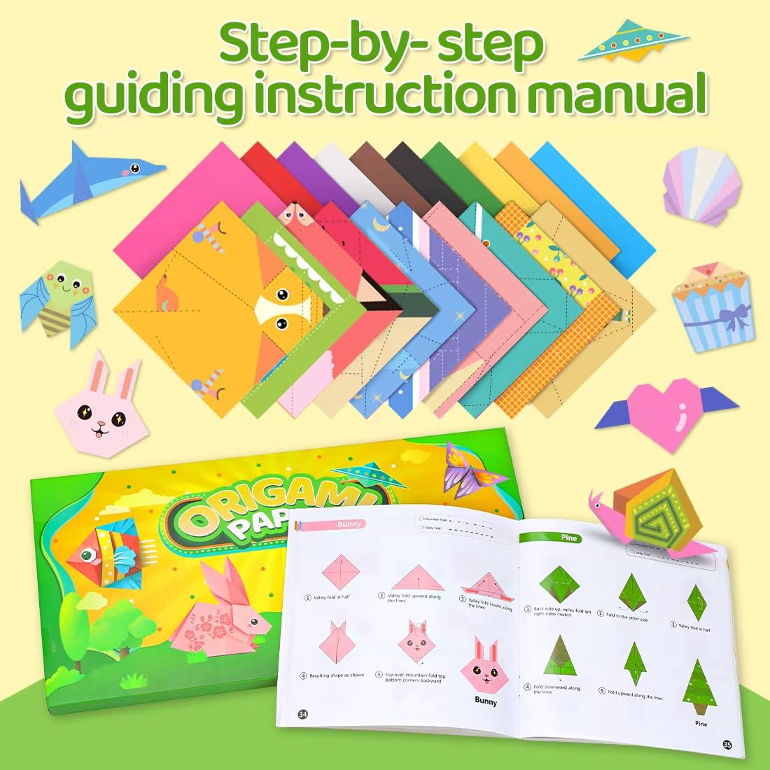 Origami Paper Kit - 200 Sheets & 80 Patterns -3 Origami Paper Kit - 200 Sheets & 80 Patterns -3