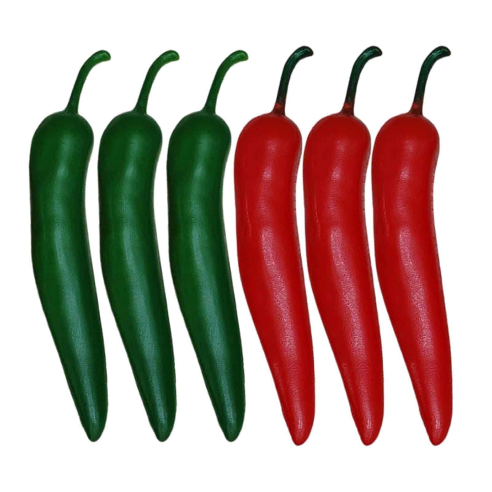 YUGSHNKFC Of 6 Chili Peppers Perfect for Table Centerpiece and Event Staging Decorative Simulation Vegetables Realistic Chili Decoration Set