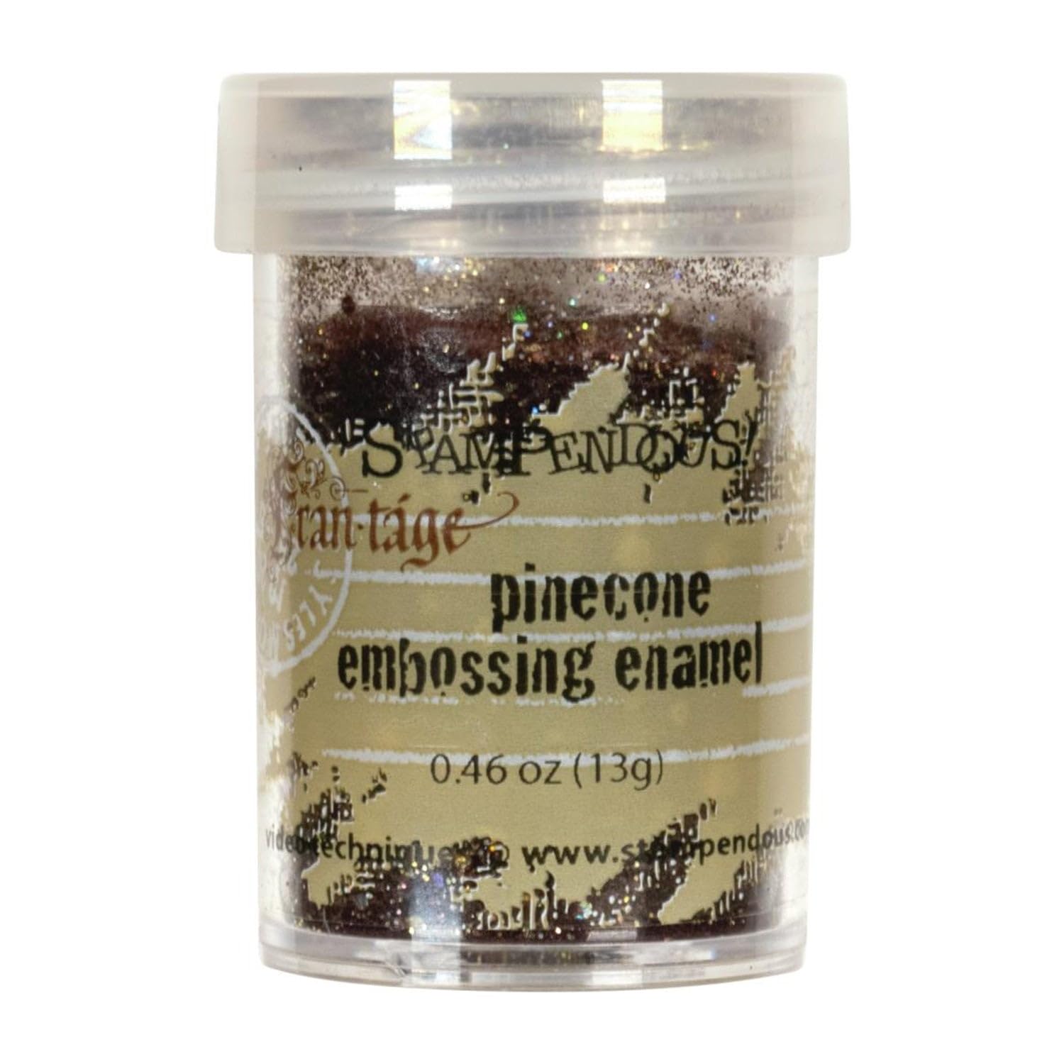 Stampendous Émail embossé Pomme de pin Poudre