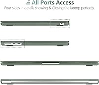 Vista 7 de TWOLSKOO Funda compatible con M4 MacBook Air de 15 pulgadas versión 2025-2023 M4 A3241 M3 A3114 M2 A2941, carcasa rígida de plástico, protector