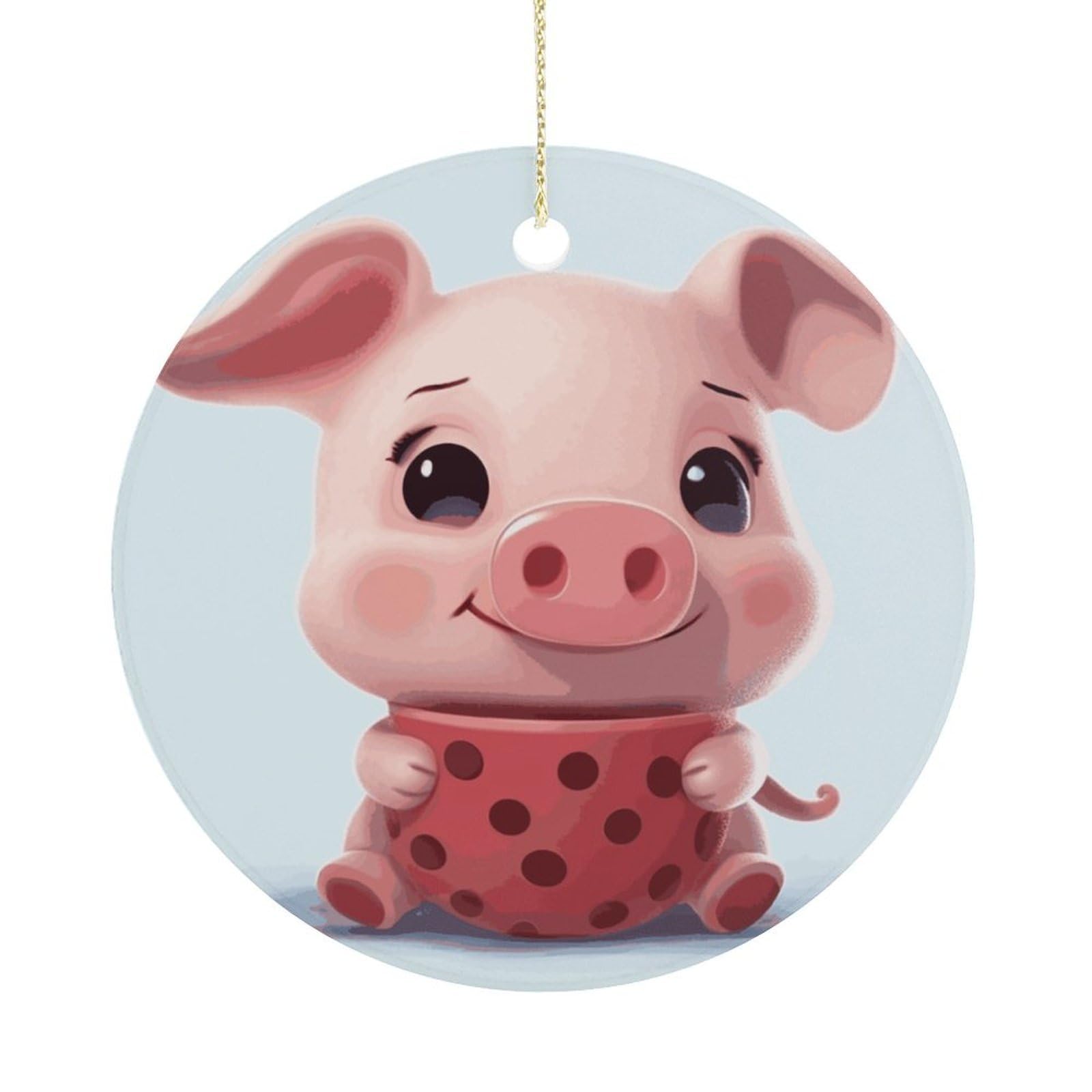 Adfgyerh Women's Style Smiling (21) Hanging Ceramic Ornaments, Christmas Tree Decorations, Funny Home Decor Gifts For Sisters & Work Best Friends