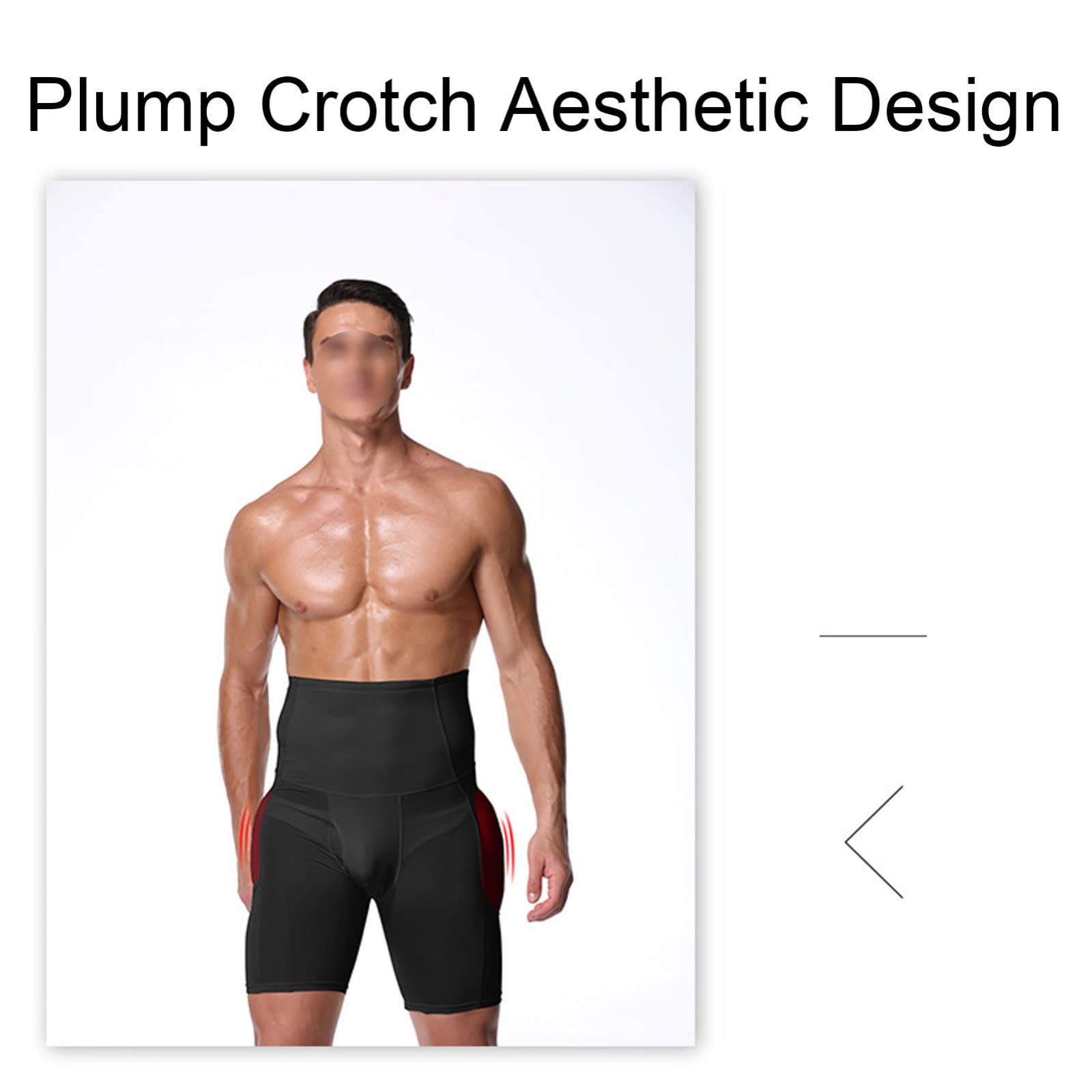Männer Hohe Taille Bauchkontrolle Body Shaper Höschen Hintern Unterwäsche Badehose Gefälschte Butt Lifter Gepolsterte Briefs Geschenk,A-5XL