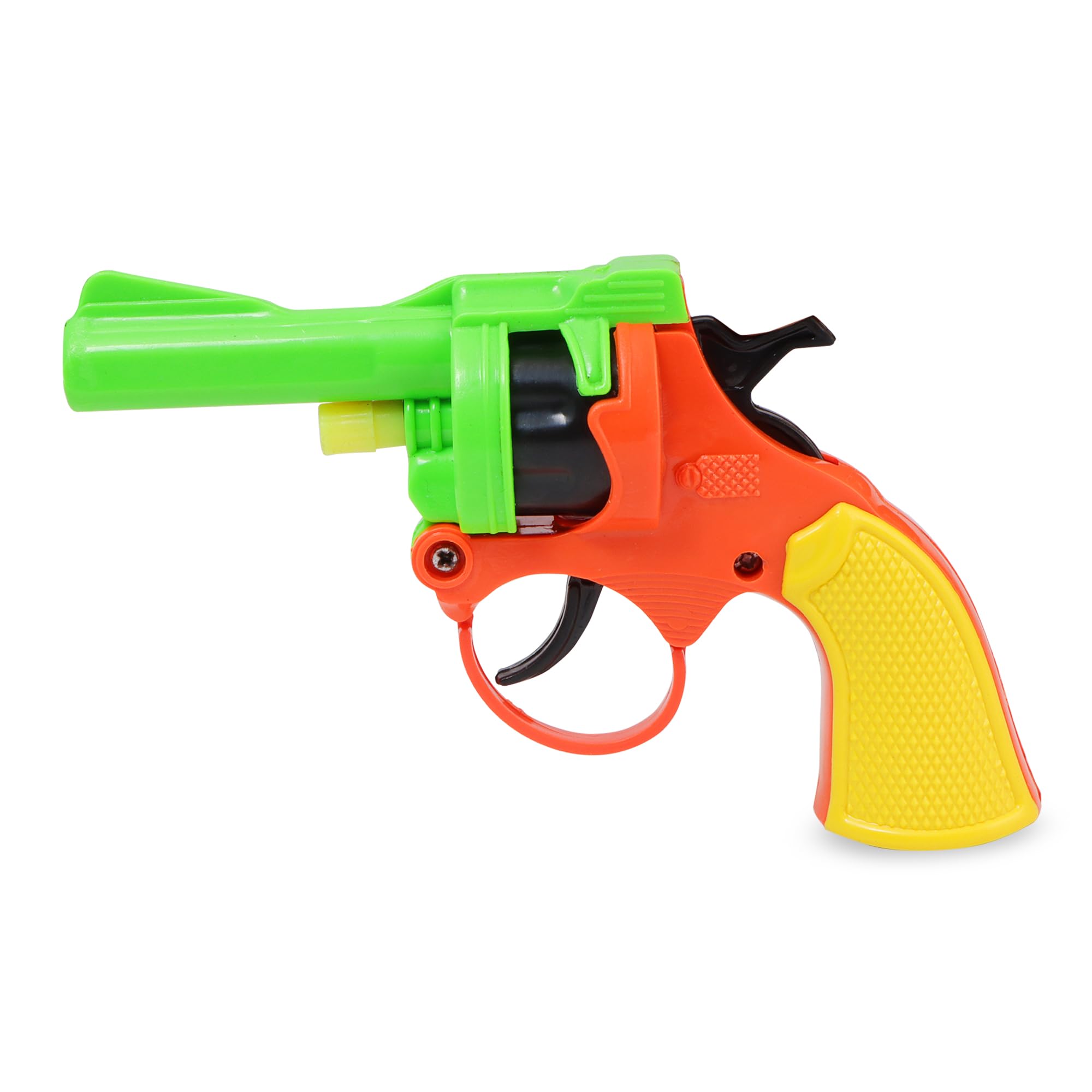 Diwali Ringcap Gun New Technology Ringcap Gun Toy Convulsing Shoot for Kids Ring not Include (Green-Yellow)