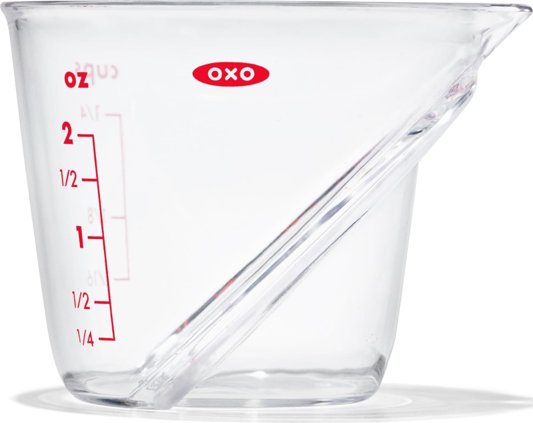 OXO Good Grips abgewinkelter Messbecher, Plastik, Kunststoff, Mini