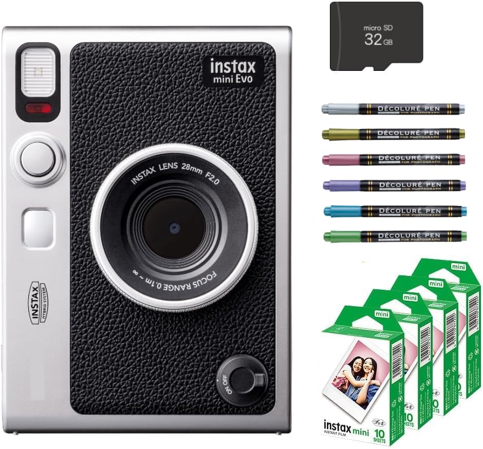 Amazon | チェキ Evo ハイブリッドインスタントカメラ instax mini Evo