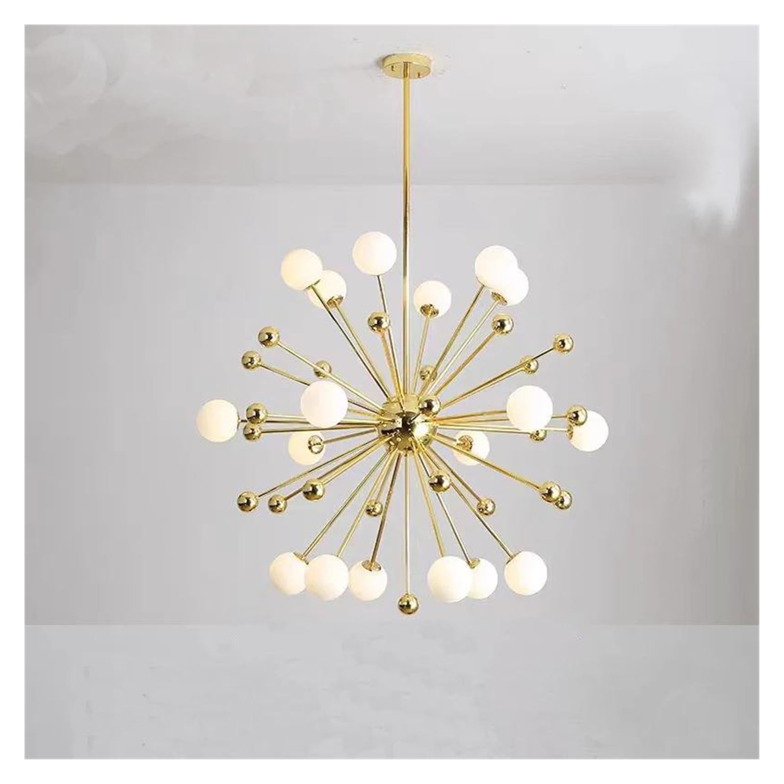 KLXSIVU Chandelier Light, Nordic Home Atmosphere Restaurant Lighting Creative Personality Magic Bean Molecular Living Room Lamp