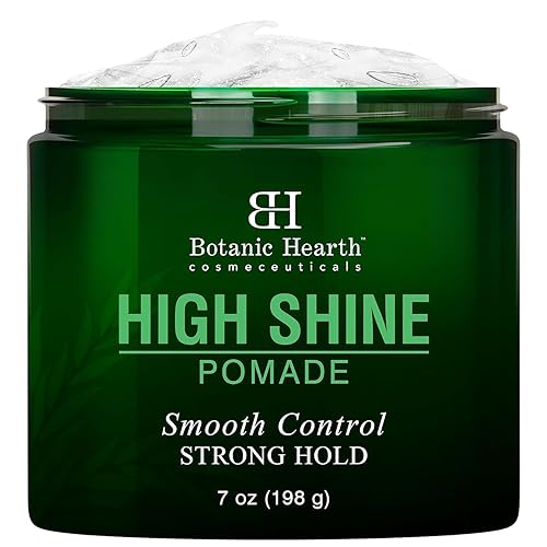 Botanic Hearth Pomada para el cabello para hombres de alto brillo fuerte sujeción estilo con definición y brillo hecha con una mezcla de agentes de