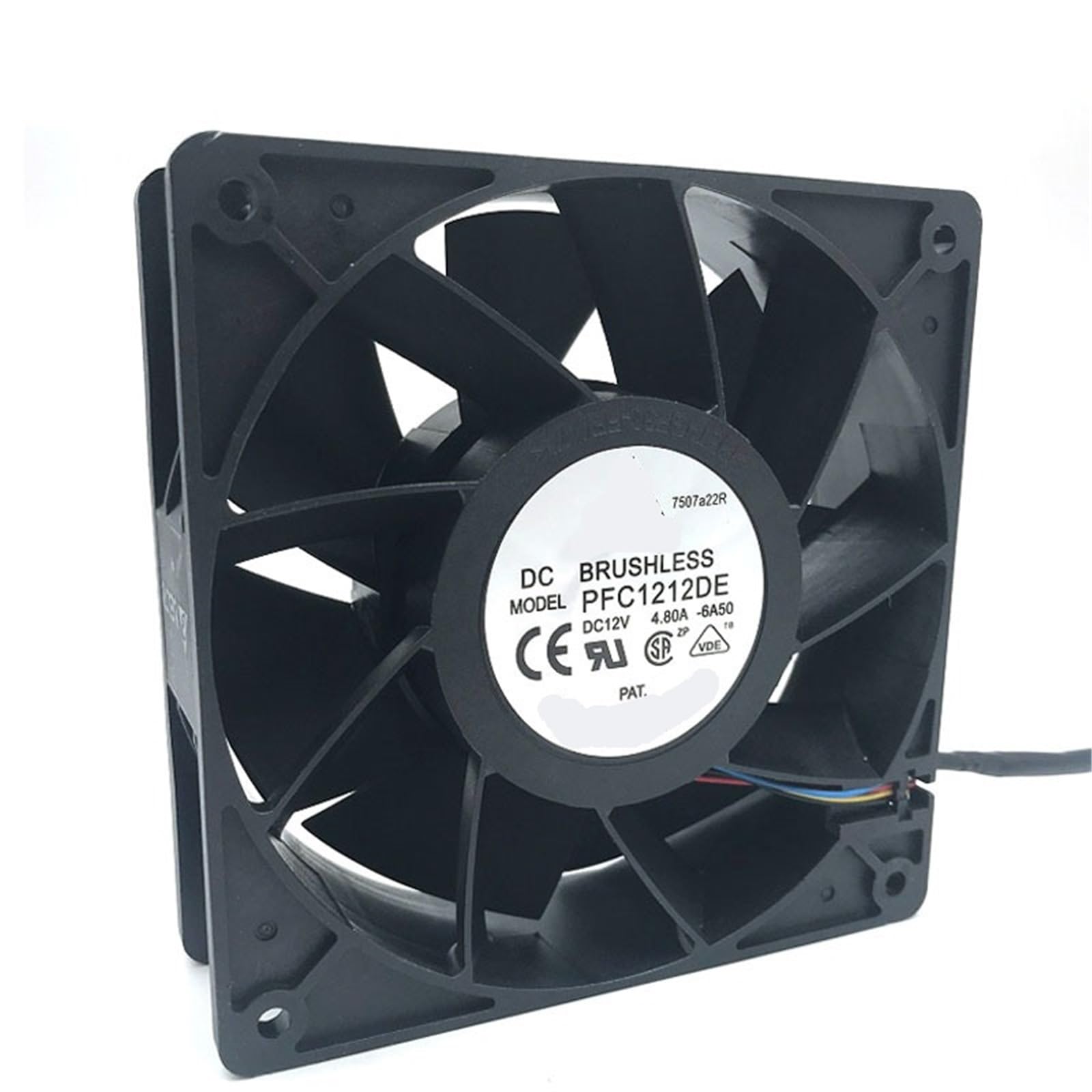PEQYUACTE 120mm Fan PFC1212DE For Ant GPU Miner Powerful Cooling Fan 120 * 120 * 38mm 12V PWM 4-pin 250CFM 7000RPM 66.5DBA