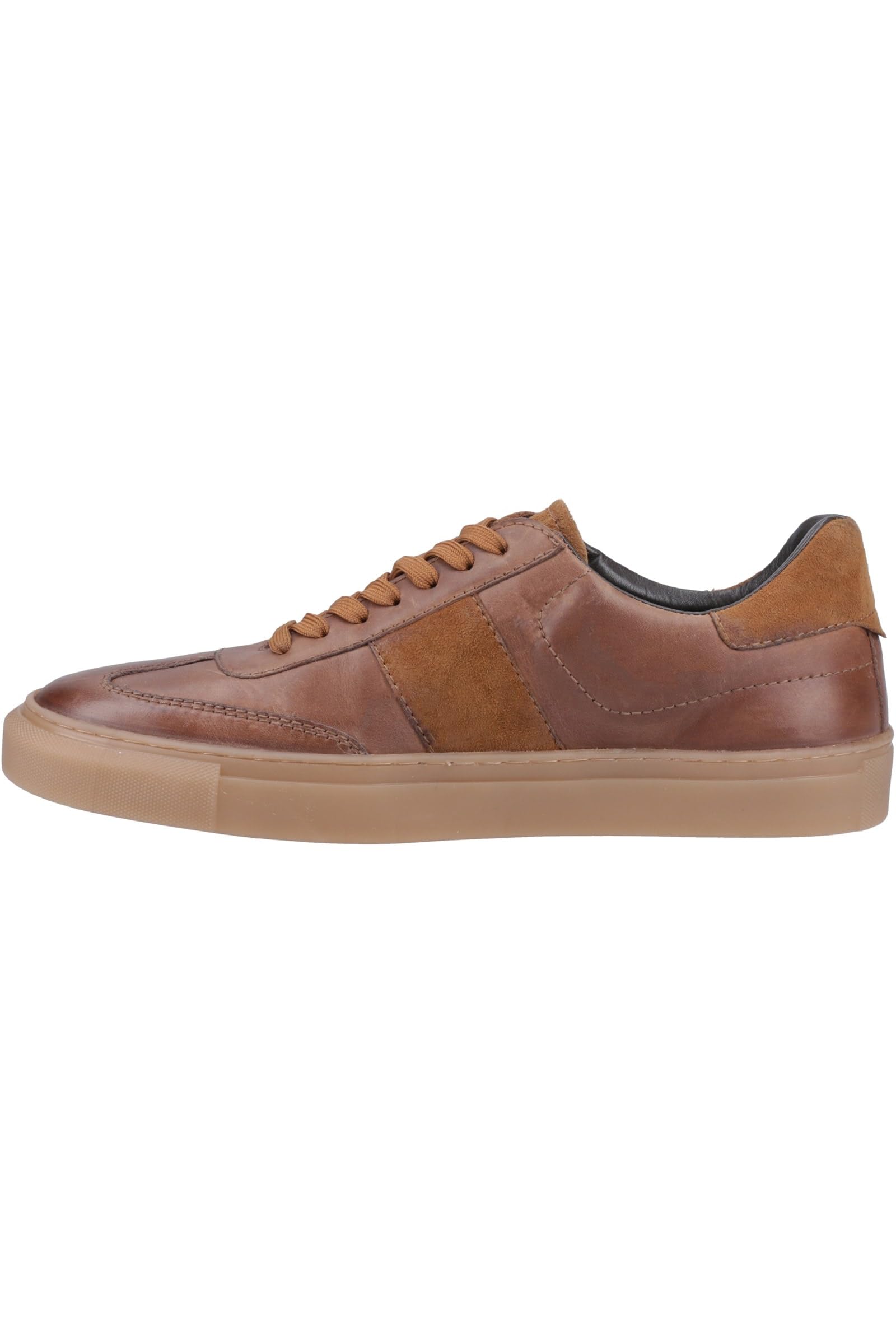 Hush Puppies Men's Brown Riley Suede Tan Trainers Uk Size 12