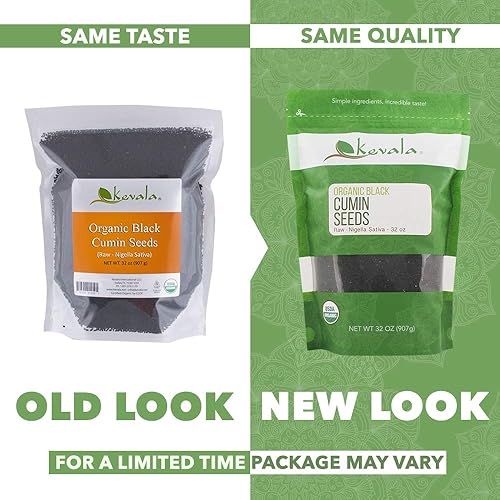 Miniatura 5 de Semillas de comino negro crudo Kevala Nigella Sativa 2 Lb
