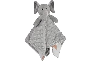 BORITAR Small Elephant Stuffed Animal Security Blanket