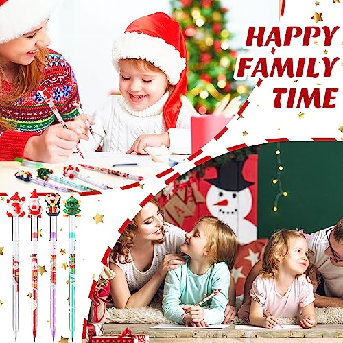 Yexiya 100 lápices de grafito apilables Navidad miniatura 5