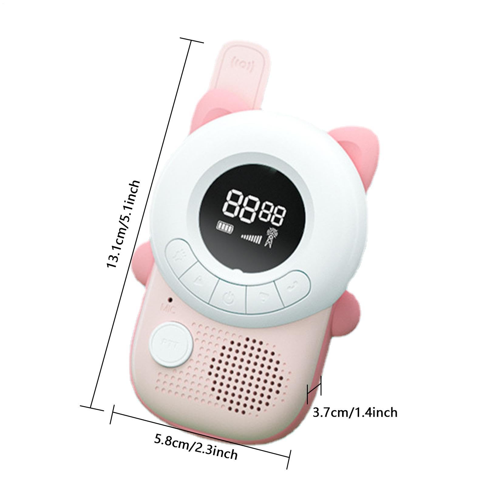 Kinder Walkie-Talkies 2-teiliges LCD-Display mit Taschenlampe tragbar und | 2-Wege Outdoor Walkie-Talkies für und Mädchen Outdoor Reisen Garten Urlaub Geburtstag Party