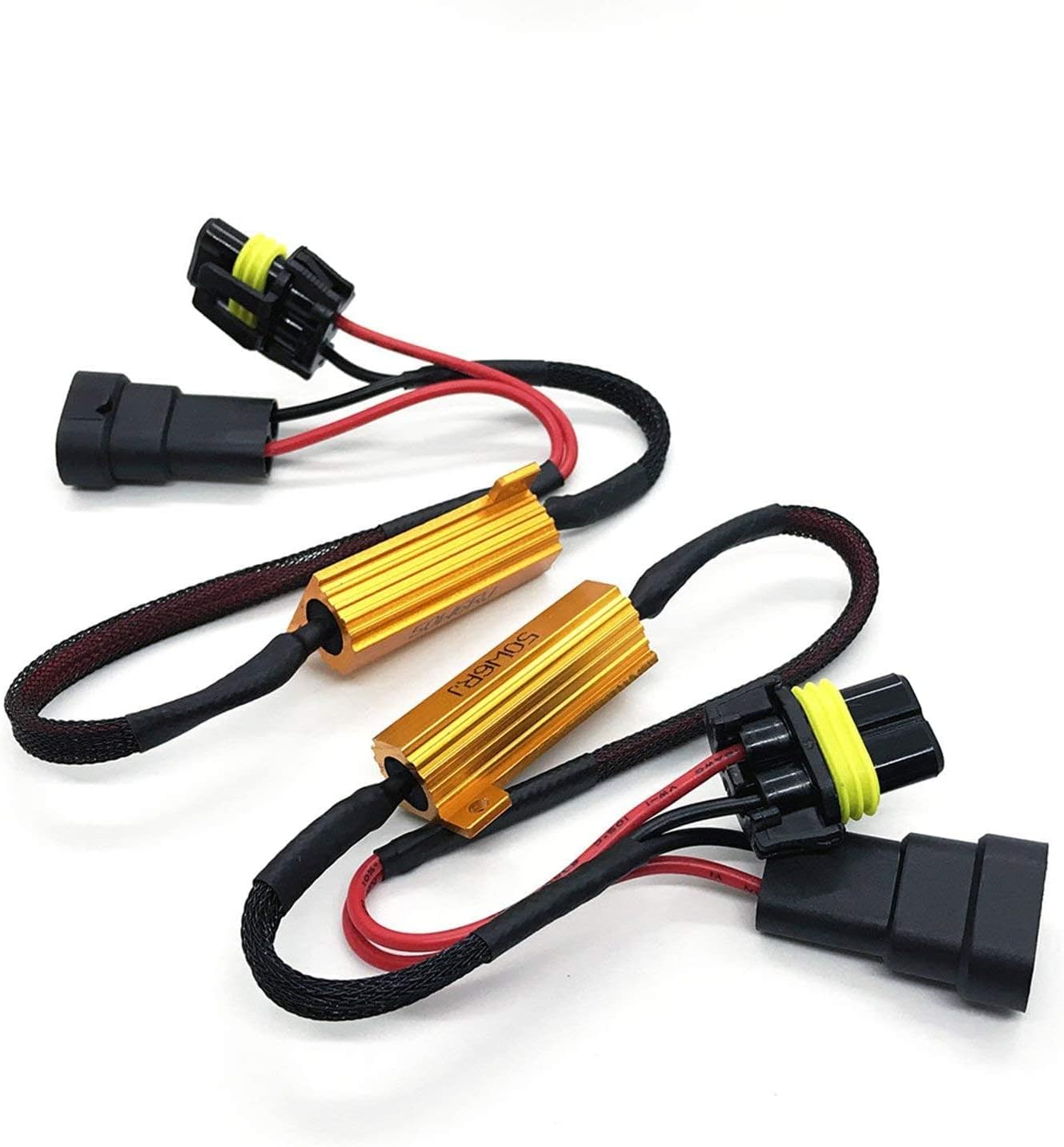 H8/H9/H11/H16 50W 6Ohm Load Resistor Adapter Fix Hyper