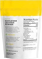 Vista 2 de Kate Naturals Polvo de lecitina de girasol para hornear pan, gomitas, cocinar. Sustituto de lecitina de soja en polvo (16 onzas, sin OMG)