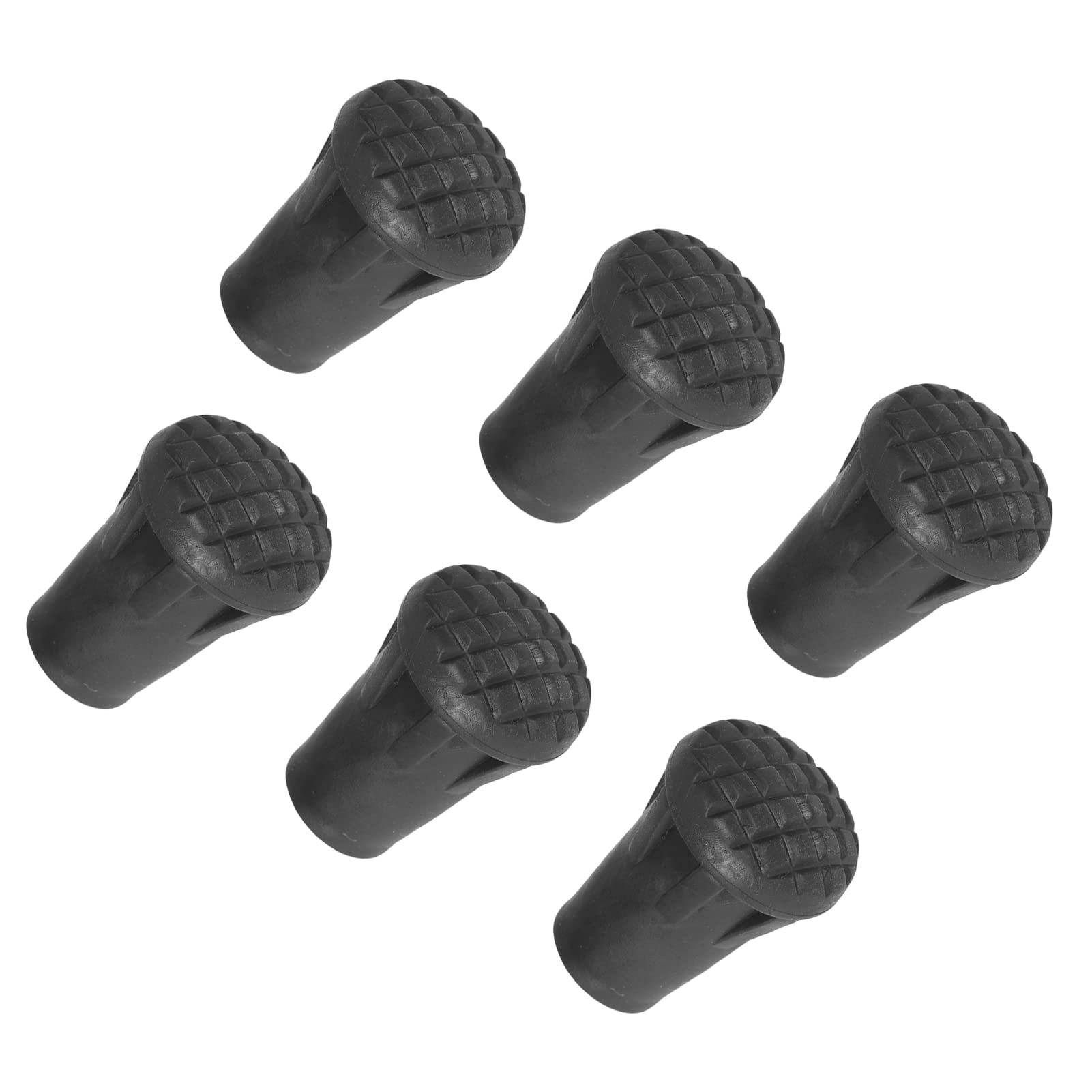 Extremo de punta de bastón de senderismo y protector de tapa en pack de 6 piezas de recambio 8