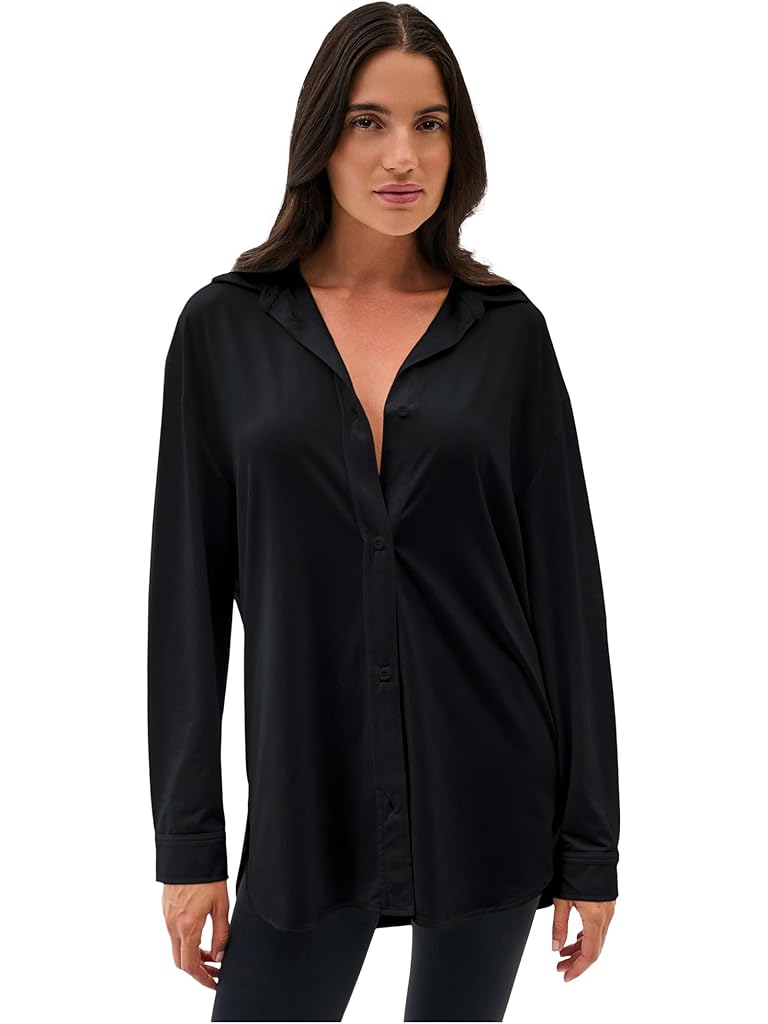 Black Splits59 Kate Airweight Lite Button Down