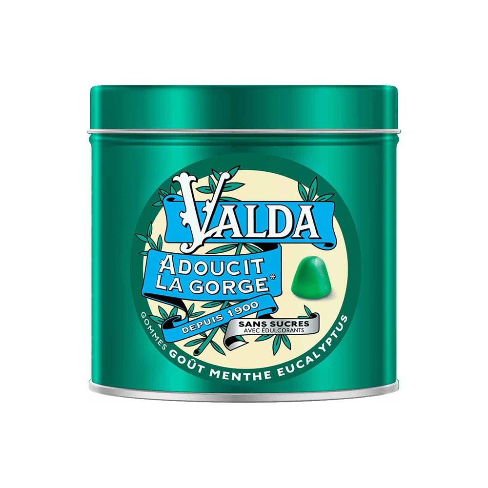 Valda Gomme senza zuccheri – Gusto menta eucalipto – Ammorbidisce la gola, 140 g
