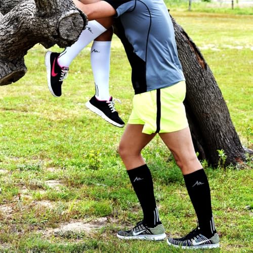 Image of NEWZILL Medical Compression Socks for Women & Men, 20-30 mmHg Knee-High Support for Circulation, All-Day Comfort for Work Travel Running Cycling and Fitness