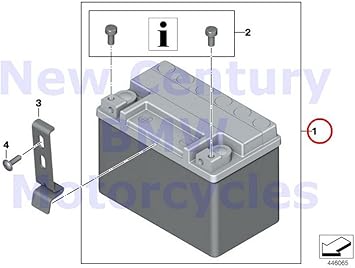 Bmw s1000xr battery Clearance
