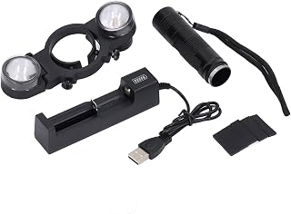 Spray Gun Lighting System, Dual Light Universal Automotive Spray Gun Fill Light with 3 Brightness, Memory Function, White Warm Light, Spraying Auxiliary Rechargeable Light for Home and Painting