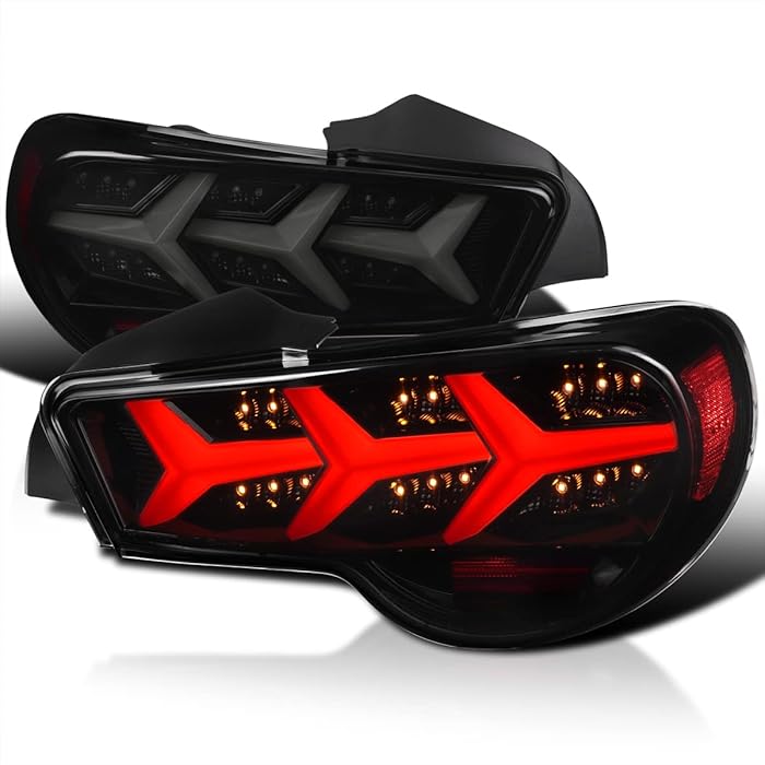 Buy SpecD Tuning Black Smoke LED Tail Brake Lights+Sequential LED