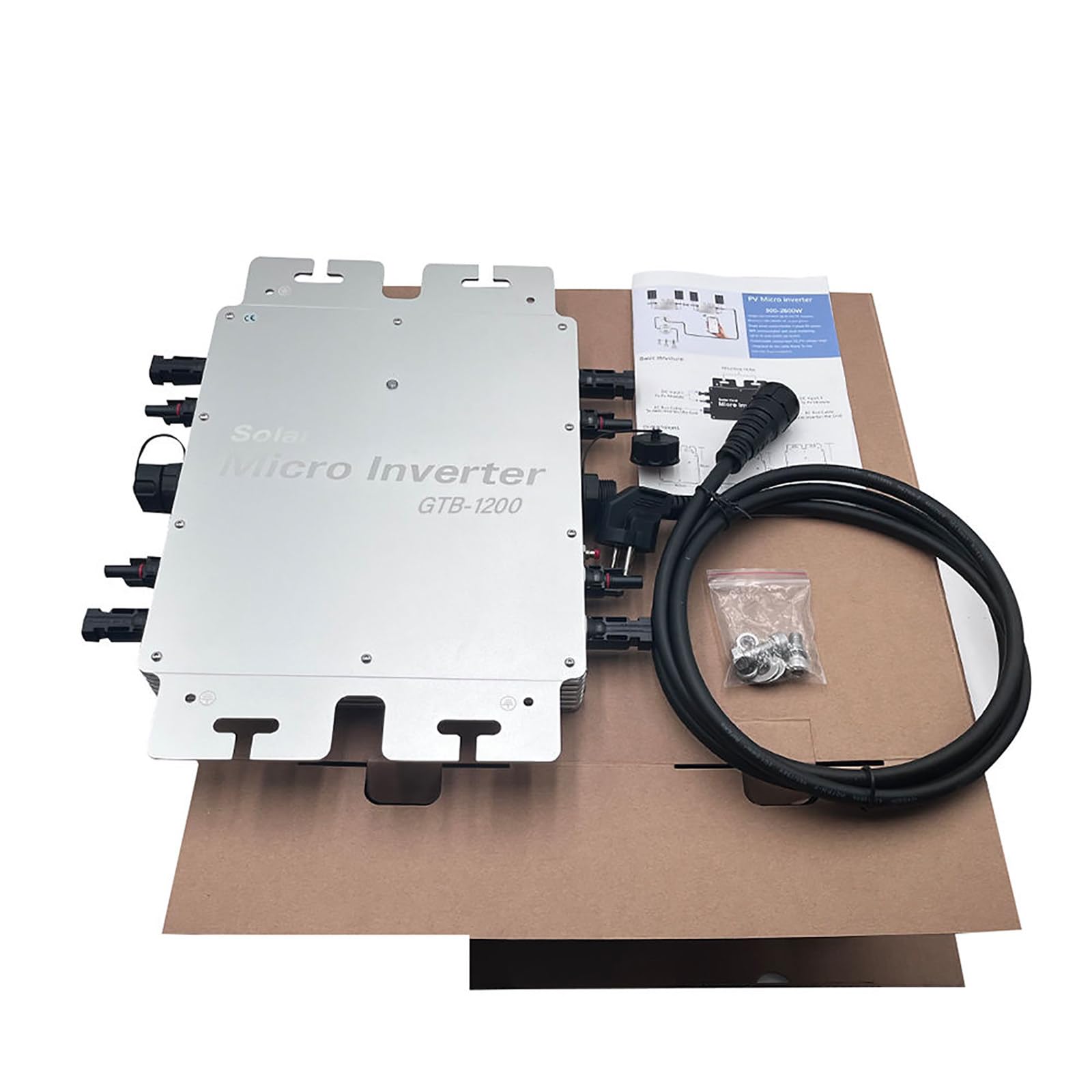 1200W-2400W Solar Micro Inverter Grid Tie Inverter Microinverter Solar Grid Tie Microinverter Wifi Control Automatic Identification Dc to Ac Micro Inverter 120/230V,1400W/1600W