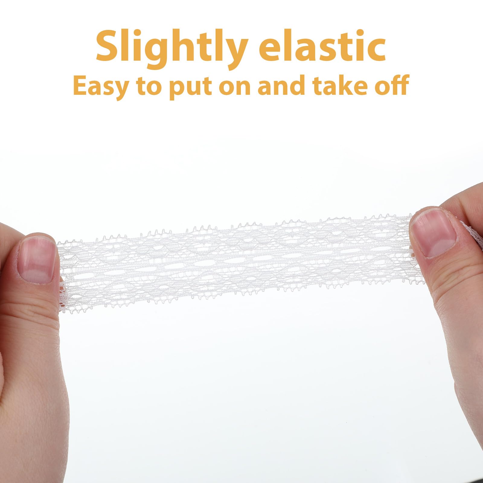 Thinp Lot de 2 paires de lacets en dentelle blanche - Largeur : 3 cm - Dentelle plate - Pour femme - Chaussures de sport - Chaussures de course - Blanc - 140 cm - 5