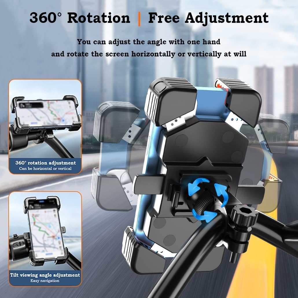 Smartphone-Halterung mit Ladefunktion für BMW F800S, F800ST & F800GT | Motorradzubehör Hornig