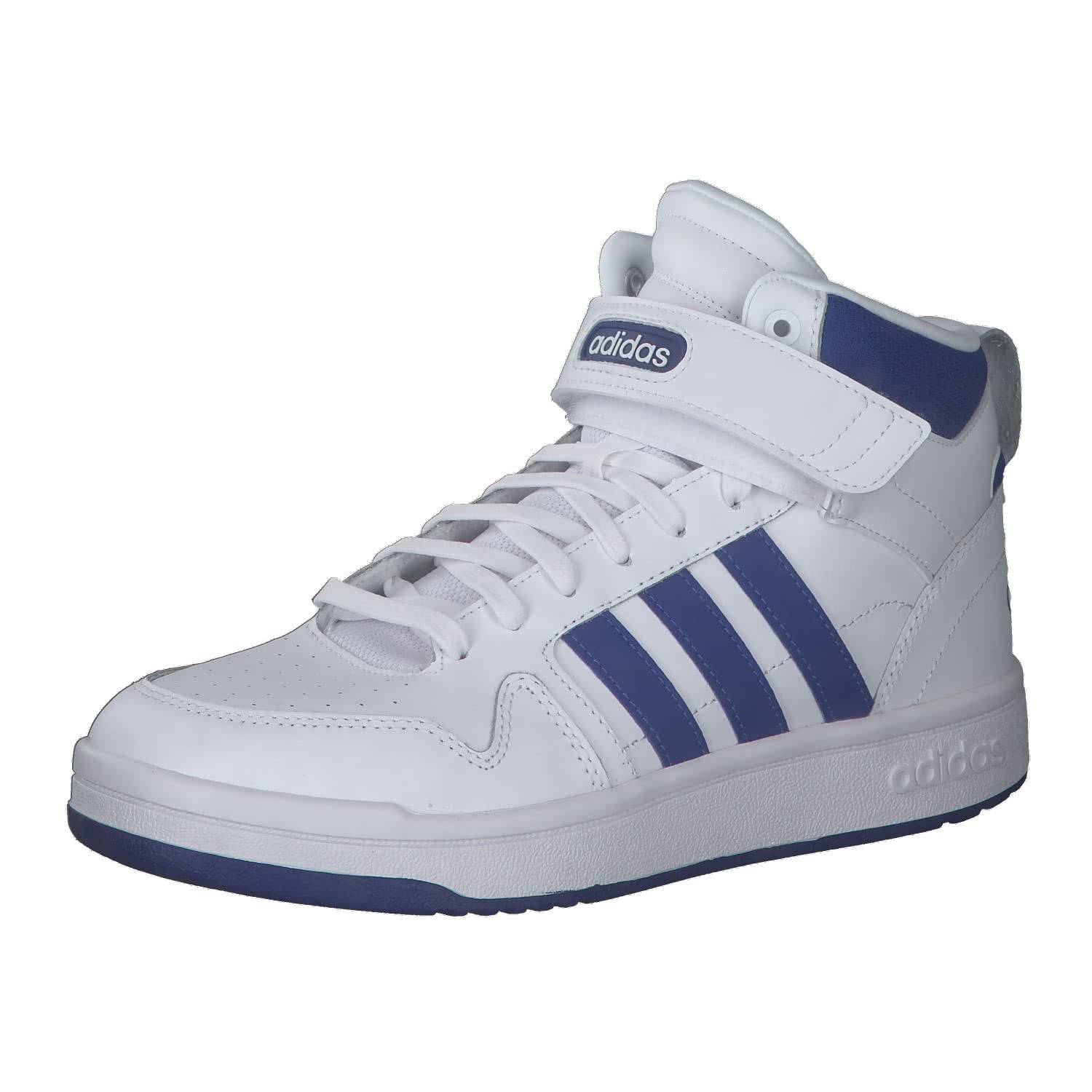 adidas Postmove Mid mens Basketball Shoe 46 EU Ftwr White Team Royal Blue Grey Two