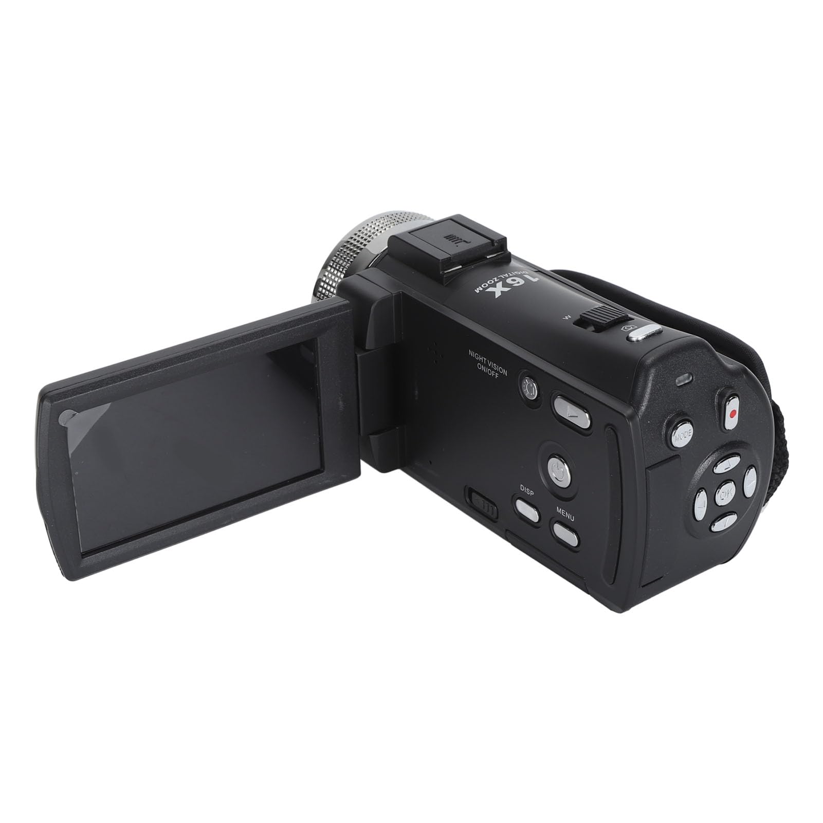Videocamera Full HD 1080P 30MP, Registrazione Video Digitale Handycam Con Schermo LCD TFT da 3,0 Pollici, Zoom Digitale 16X e Visione Notturna a Infrarossi