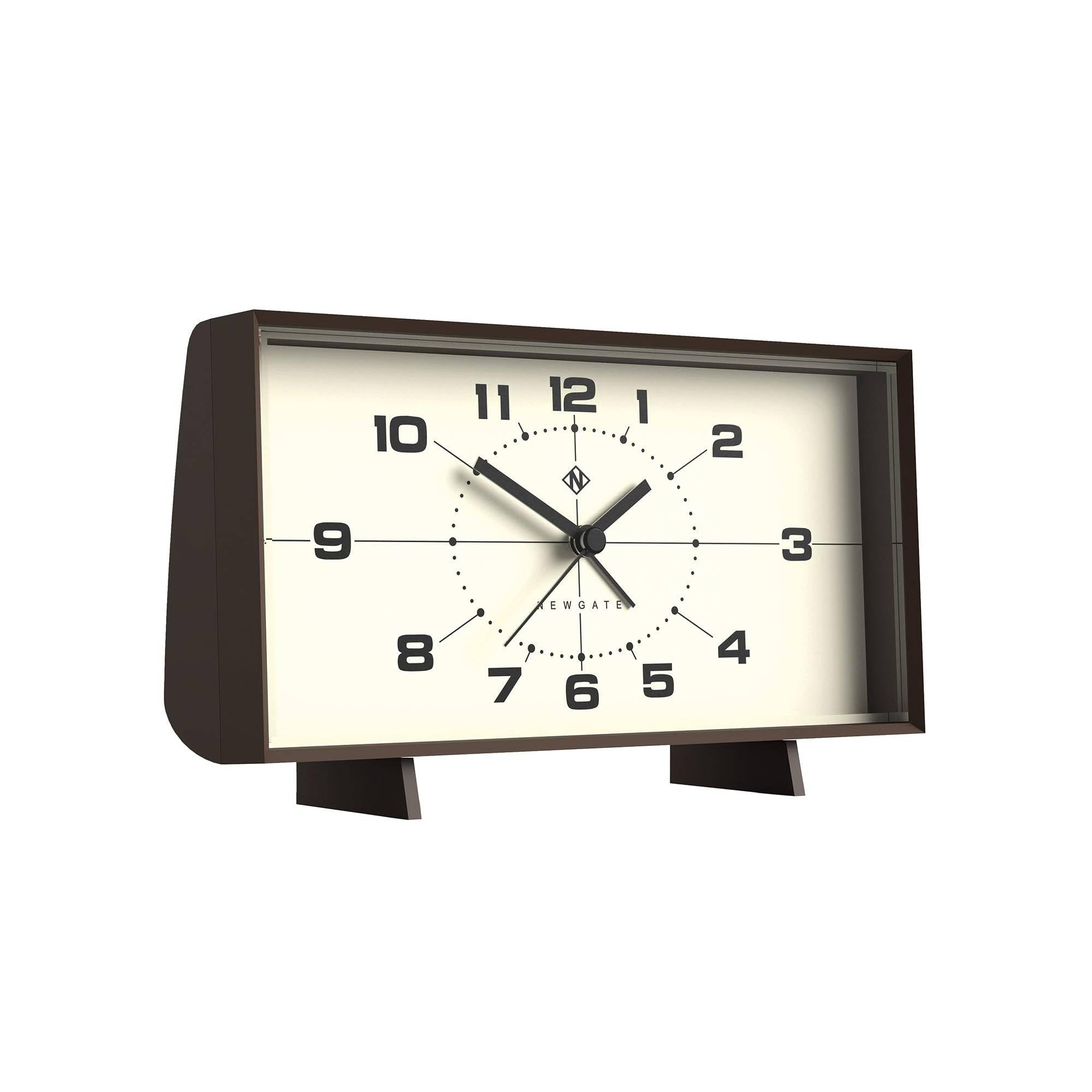 Newgate Wideboy アラームクロック - ブラック&クリーム Amazon.com: NEWGATE® Wideboy Alarm Clock | Rectangular Retro