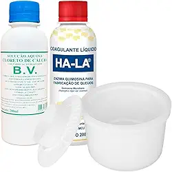 Coagulante Líquido Coalho Ha-la + Cloreto de Cálcio Bela Vista + Forma Minas Padrão Parmesão 500g Fazer Queijo Caseiro