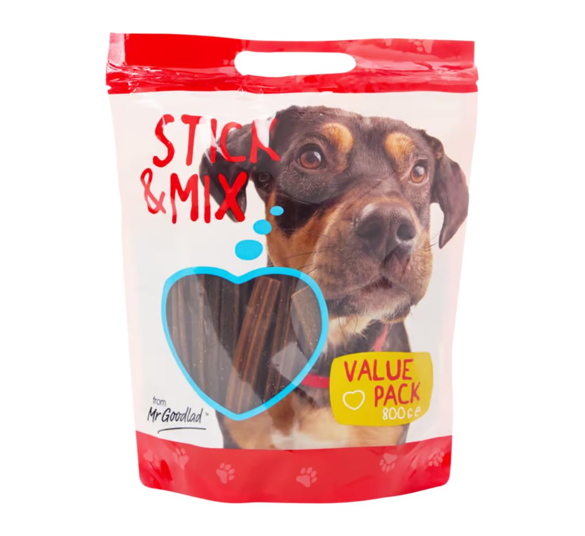 Mr Goodlad Pack Récompenses pour chien – Stick & Mix 800 g + 2 × XXL Poulet | Snack mixte et barres géantes au poulet | Entraînement, mastication et récompense quotidienne