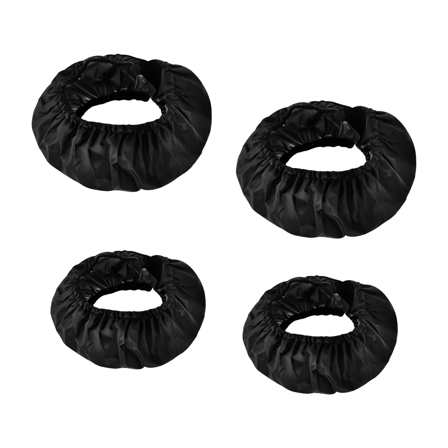 Hopzab 4PCS Stroller Wheel Covers, Waterproof Dustproof Polyester Fabric Protectors, for Indoor/Outdoor Use, Durable & Easy Clean Accessories