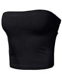 Women's Shapewear Tube Tops Strapless Ruched Built-in Shelf Bra Casual