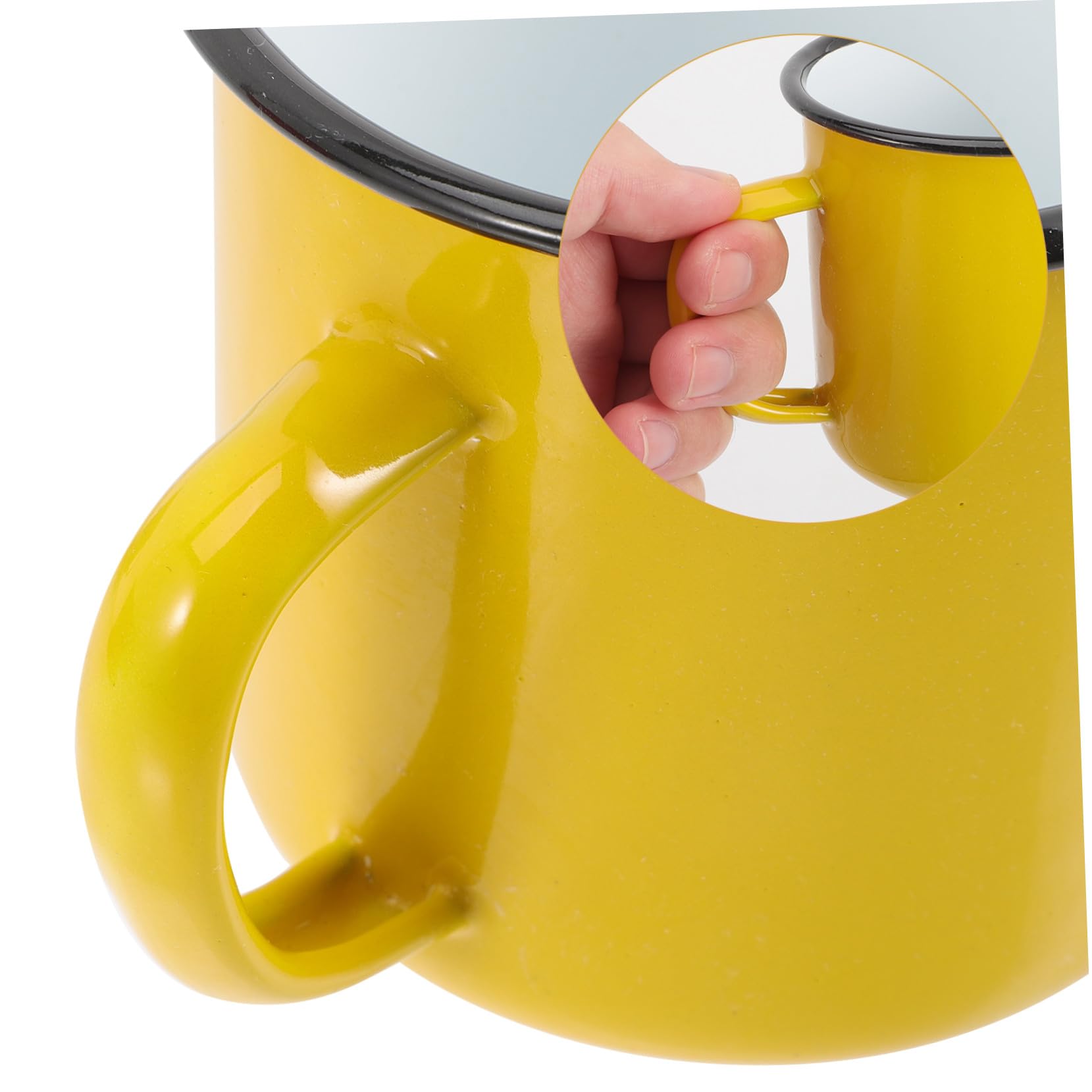 4 Stück Emaille Becher Aus Metall Hitzebeständig 8cm Klassisch Bunt Rutschfester Griff Langlebiger Wasser Und Kaffeebecher Für Haushalt Und Camping