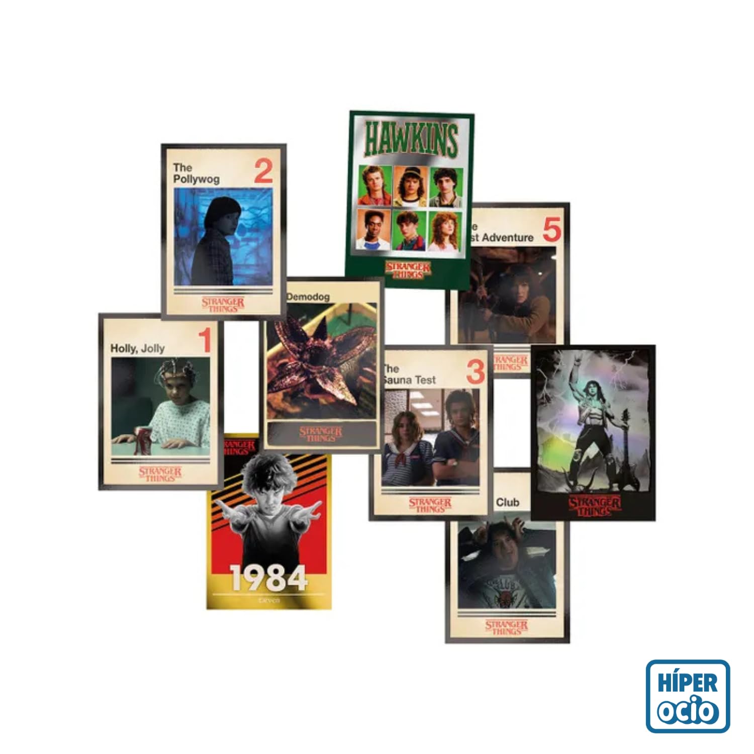 Panini Stranger Things Megapack de Lanzamiento, Colección HC Trading Cards, con 8 Sobres Extra y Deckbox 80 para Guardar los cromos repetidos