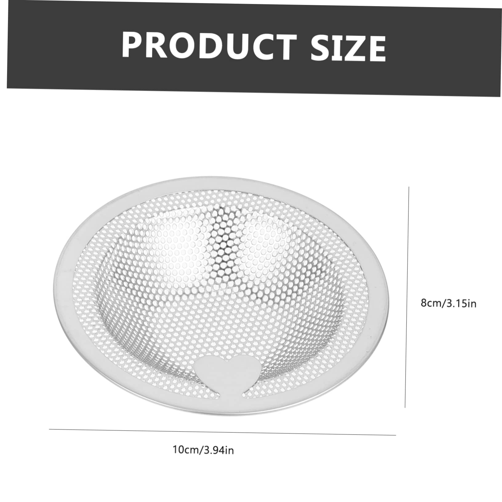 HOMSFOU 3 Set Filtro Di Scarico Scovolini Sopra Lo Stendibiancheria Del Lavello Pieghevole Etichetta Detergenti Trivella Presa Cromo Padella Tubo Buco Silver Acciaio Inossidabile 3 Pezzi*3