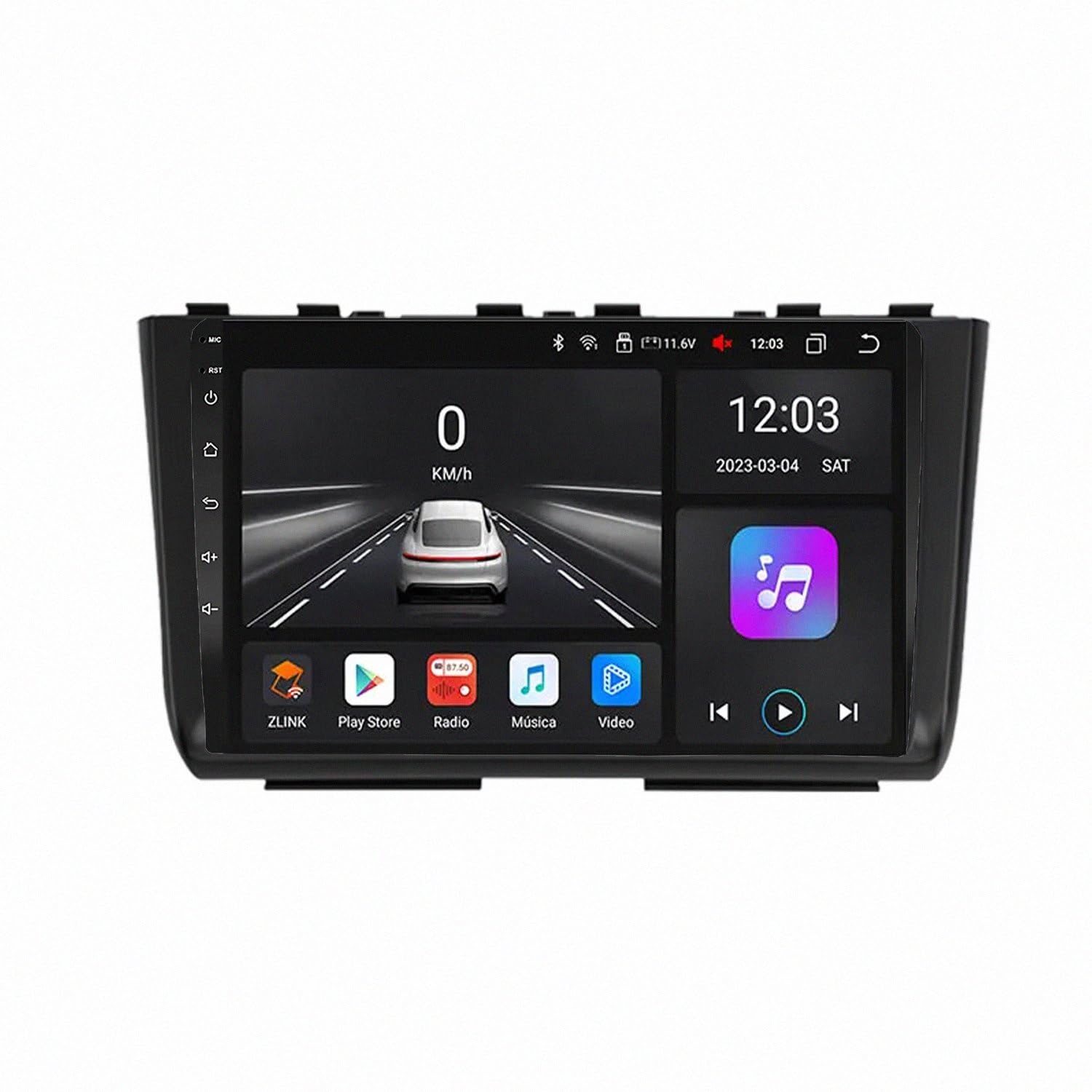 Pantalla Carplay inalámbrica de 32GB compatible con comandos al volante de Hyundai IX25 8