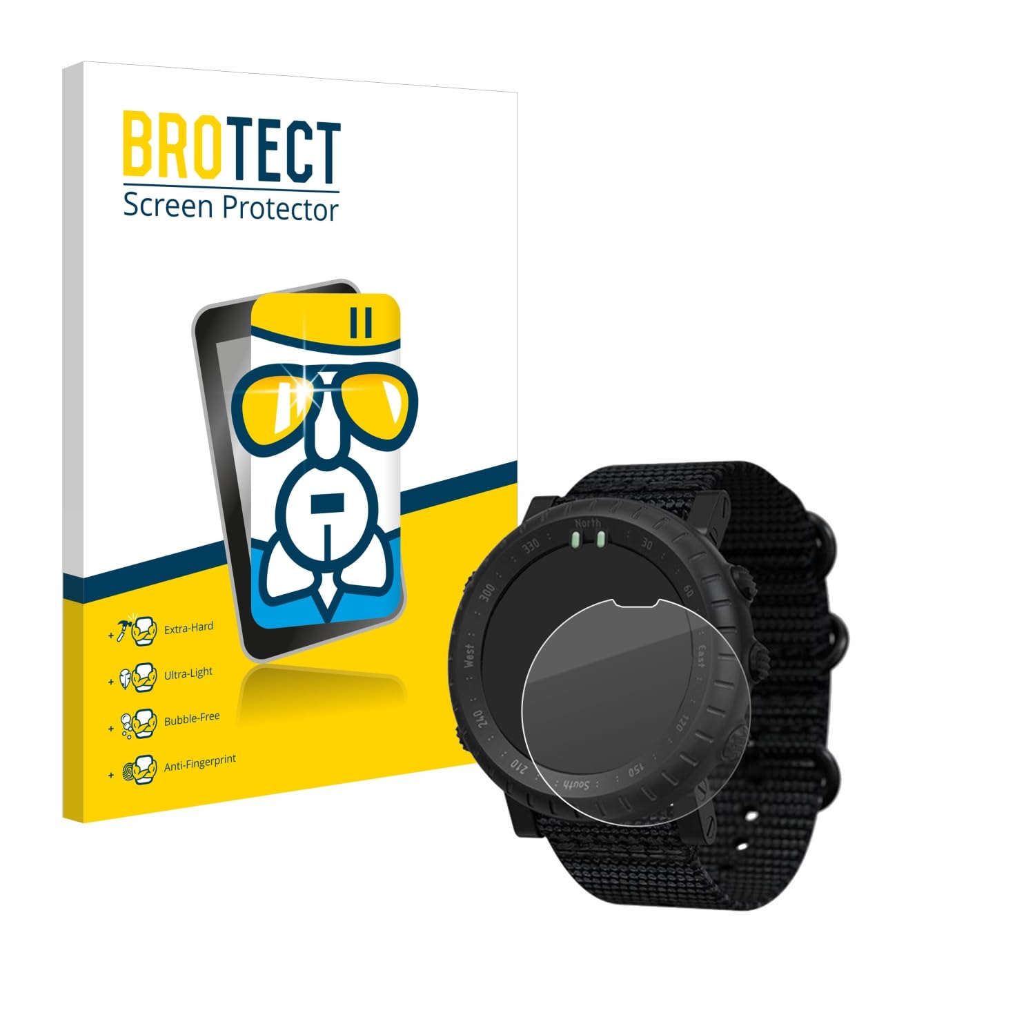 Panzerfolie 9H für Suunto Vector Yellow Panzer Display Schutz Glas Folie