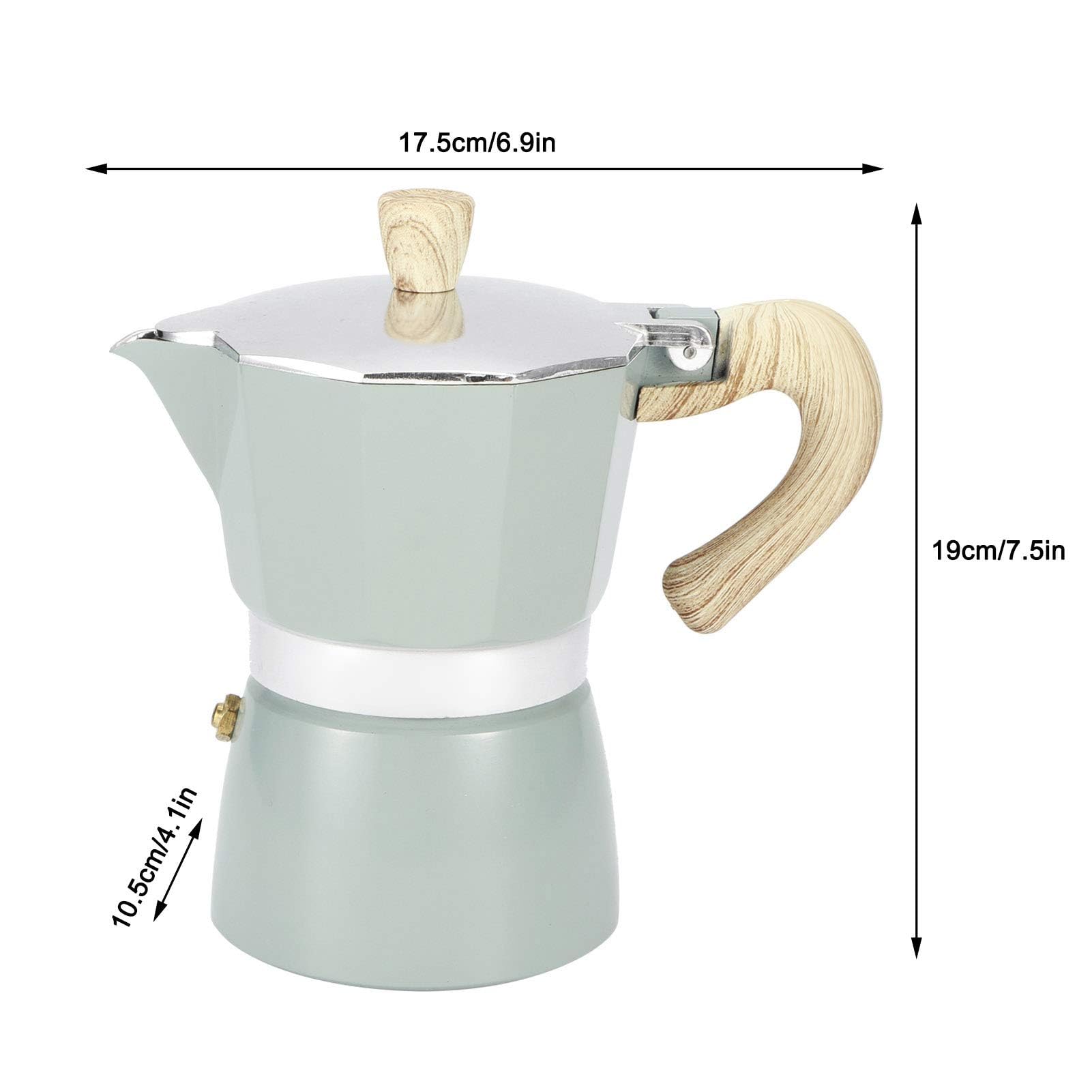 Barista Royal Espressomachine voor 6 kopjes, 300 ml, van
